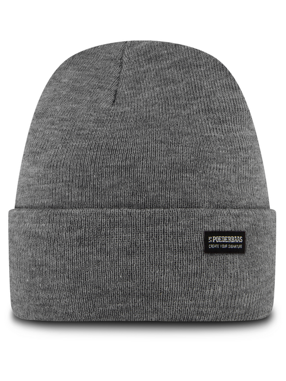 Poederbaas Park Beanie/Muts - Lichtgrijs