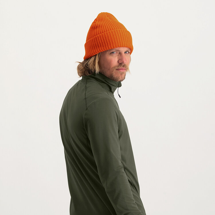 Poederbaas Royal Rib Beanie/Muts - Mandarin Red