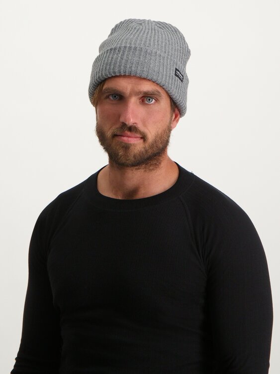 Poederbaas Royal Rib Beanie/Muts - Grijs