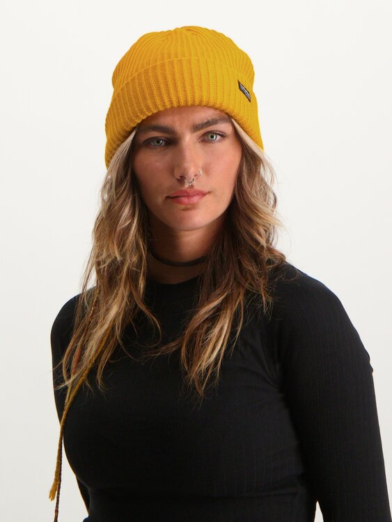 Poederbaas Royal Rib Beanie/Muts - Geel