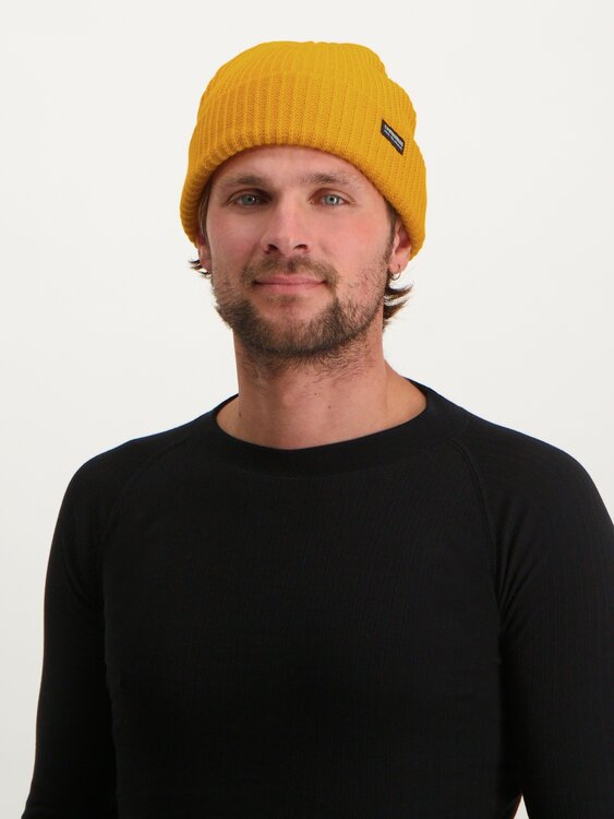 Poederbaas Royal Rib Beanie/Muts - Geel