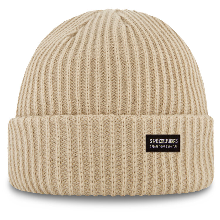 Poederbaas Royal Rib Beanie/Muts - Zand