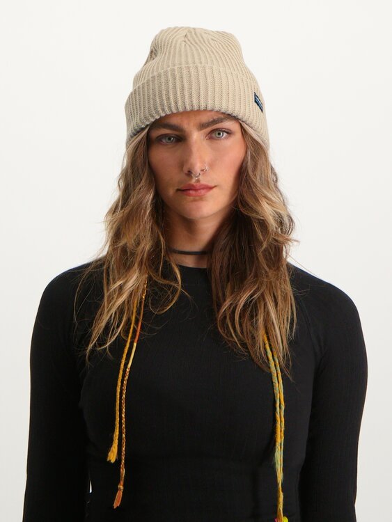 Poederbaas Royal Rib Beanie/Muts - Zand