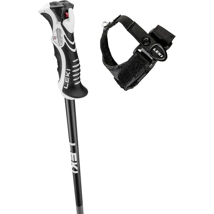 Leki Bold Lite S skistokken - Dark/Anthracite/Black/Brightblue