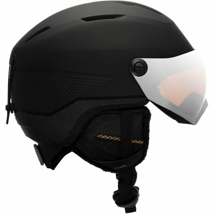 Rossignol skihelm Fit Visor Impacts - Dames - Zwart