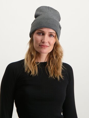 Poederbaas Park Beanie/Muts - Lichtgrijs