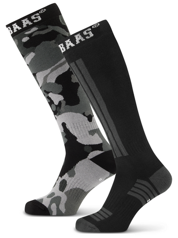 Poederbaas skisokken - Camo Black