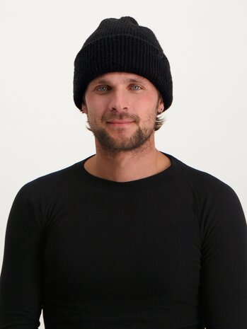 Poederbaas Arctic Beanie/Muts - Zwart