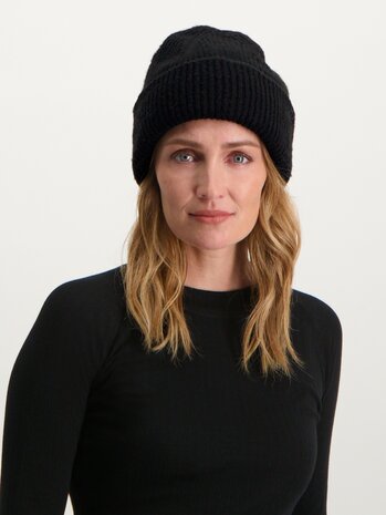 Poederbaas Arctic Beanie/Muts - Zwart