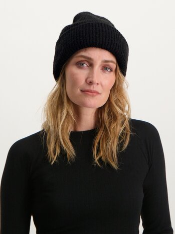 Poederbaas Arctic Beanie/Muts - Zwart