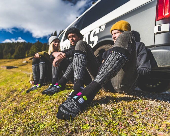 Poederbaas Skisokken - Zwart - 2 Pack