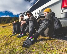 Poederbaas Skisokken - Zwart - 2 Pack