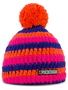 Poederbaas Classic Colorful Beanie/Muts - Roze/Oranje/Blauw