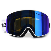 Skibril Vizorz wit met magnetisch vizier - Incl hardcase en opberghoesje - Keuze uit diverse glazen Skibril Vizorz wit met magnetisch vizier - Incl hardcase en opberghoesje - Keuze uit diverse glazen